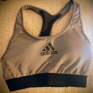 Adidas grey sports bra - size x small